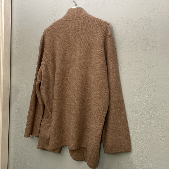 NWT J.Crew Cocoon Sweater Blazer color: Hthr Mushroom - Picture 11 of 12